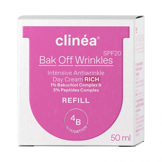 Clinea Dream Bak Off Wrinkle Day Cream Rich SPF20 Refill Κρέμα Ημέρας Εντατικής Αντιγήρανσης Ελαφρυάς Υφής 50ml