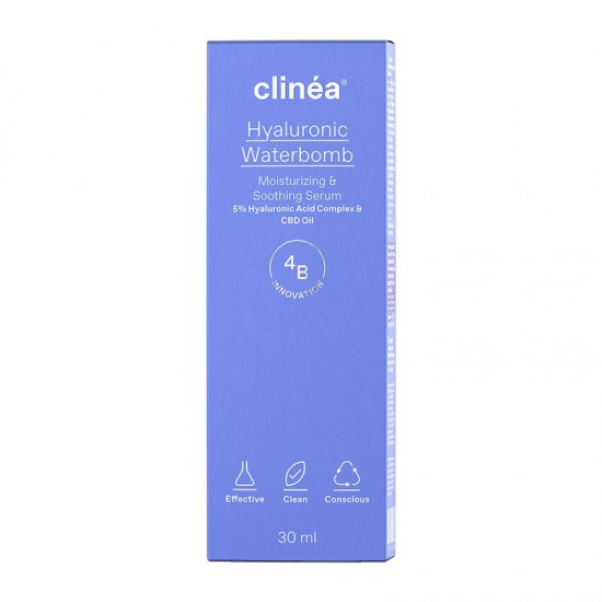 Clinea Hyaluronic Waterbomb Ενυδατικός & Καταπραϋντικός Ορός 30ml