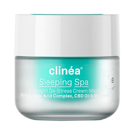 Clinea Sleeping Spa Κρέμα-Μάσκα De-Stress Nυκτός 50ml