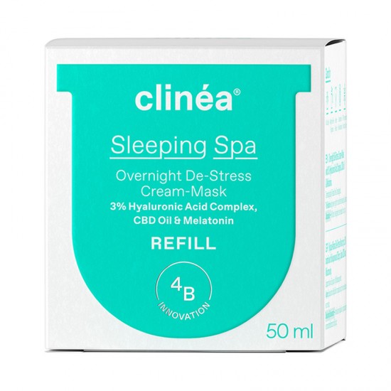 Clinea Sleeping Spa Refill Κρέμα-Μάσκα De-Stress Nυκτός 50ml