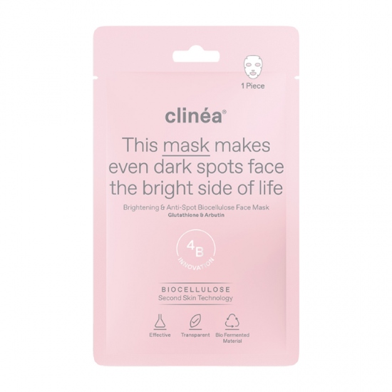 Clinea Brightening & Anti-Spot Biocellulose Face Mask Μάσκα Προσώπου κατά των Κηλίδων 1τμχ