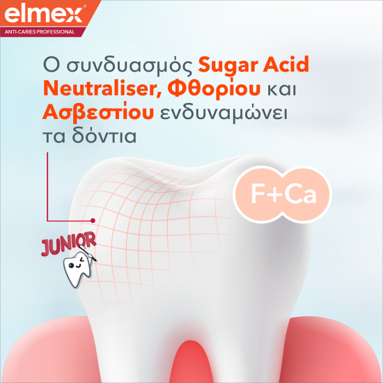 Colgate Elmex Anti-Caries Professional Junior Toothpaste Παιδική Οδοντόπαστα 6-12 ετών κατά της Τερηδόνας 75ml