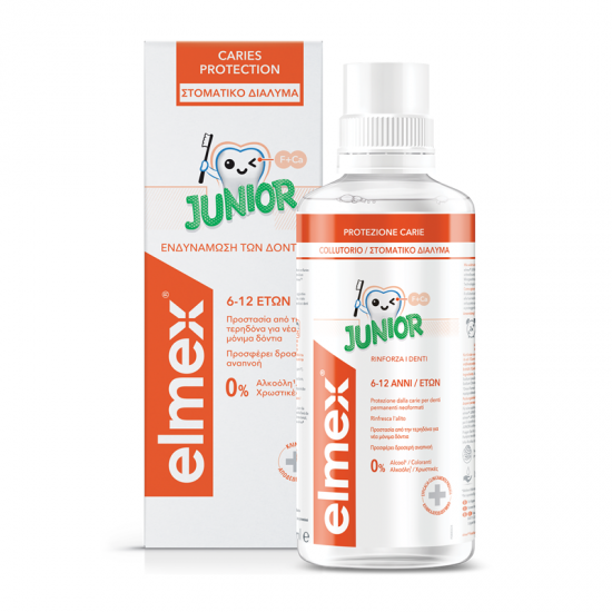 Colgate Elmex Junior Caries Protection Mouthwash Παιδικό Στοματικό Διάλυμα 6-12 ετών 400ml