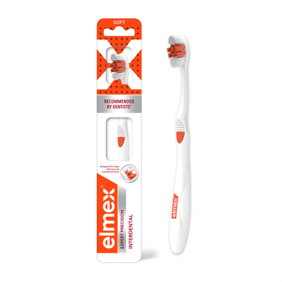 Colgate Elmex Expert Precision Interdental Toothbrush Soft Οδοντόβουρτσα Μαλακή 1τμχ