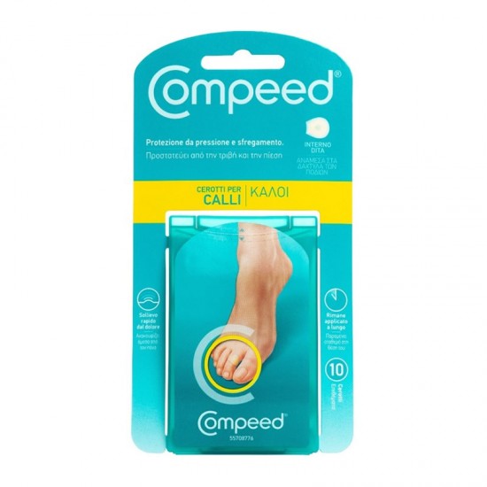 Compeed Επιθέματα για Κάλους Ανάμεσα στα Δάχτυλα των Ποδιών 10 Τεμάχια