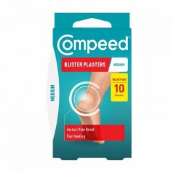 Compeed Επιθέματα για Φουσκάλες Μεσαία στη Φτέρνα 10 Τεμάχια