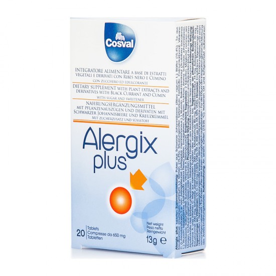 Cosval Alergix Plus Συμπλήρωμα για Ενίσχυση Ανοσοποιητικού 20 Μασώμενα Δισκία