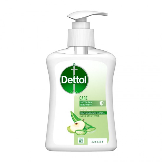 Dettol Υγρό Κρεμοσάπουνο με Αντλία Care Αλόη & Πράσινο Μήλο 250ml
