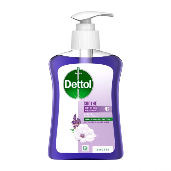 Dettol Υγρό Κρεμοσάπουνο με Αντλία Soothe Λεβάντα & Λευκός Μόσχος 250ml