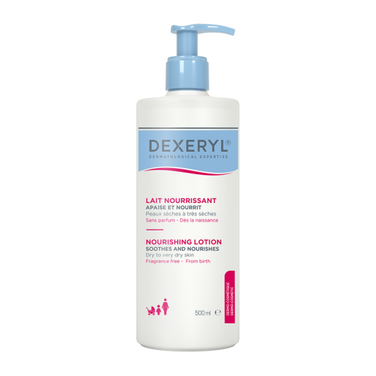 Dexeryl Nourishing Lotion Λεπτόρρευστο Θρεπτικό Γαλάκτωμα για Ξηρό έως Πολύ Ξηρό Δέρμα 500g