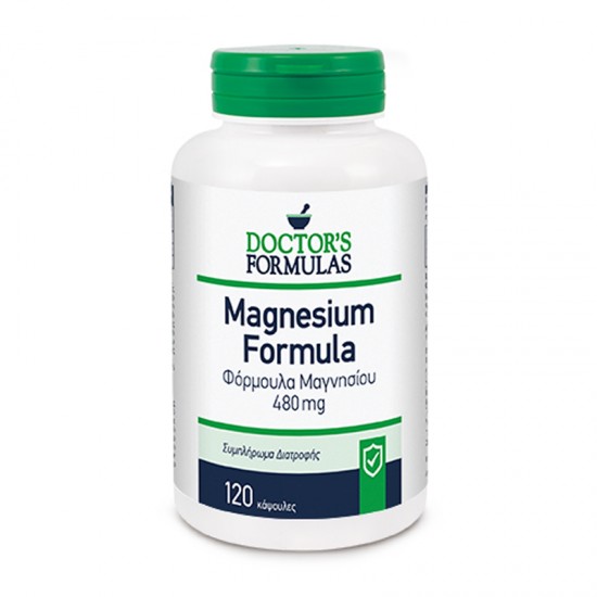 Doctor's Formulas Magnesium 480mg Συμπλήρωμα Μαγνησίου 120 Κάψουλες
