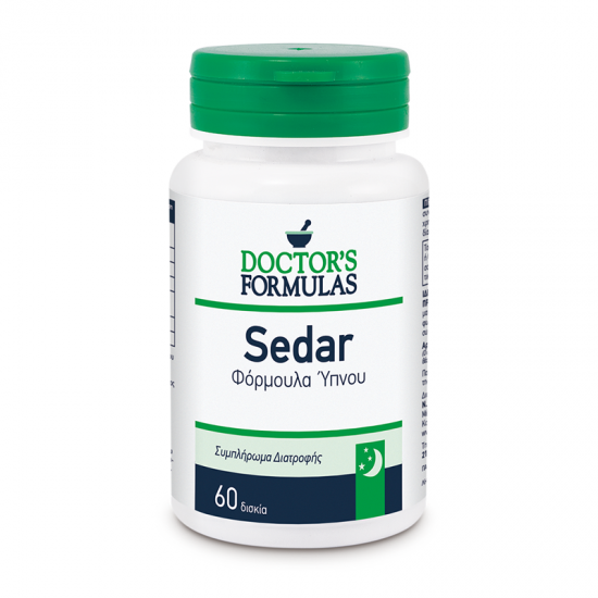 Doctor's Formulas Sedar Συμπλήρωμα για Ύπνο με Βαλεριάνα & Μελατονίνη 60 Κάψουλες
