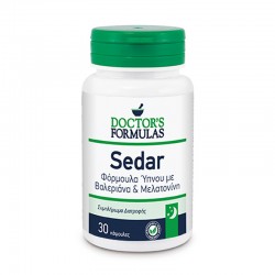 Doctor's Formulas Sedar Συμπλήρωμα για Ύπνο με Βαλεριάνα & Μελατονίνη 30 Κάψουλες