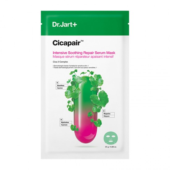 Dr.Jart+ Cicapair Intensive Soothing Repair Serum Face Mask Μάσκα Προσώπου κατά της Ερυθρότητας 25g