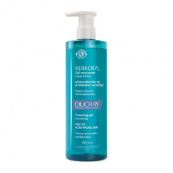 Ducray Keracnyl Foaming Gel Αφρίζον Ζελ Καθαρισμού για Δέρμα με Τάση Ακμής 400ml