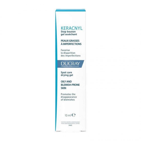 Ducray Keracnyl Stop Bouton Spot Care Drying Gel Φροντίδα Άμεσης Δράσης στα Σπυράκια 10ml