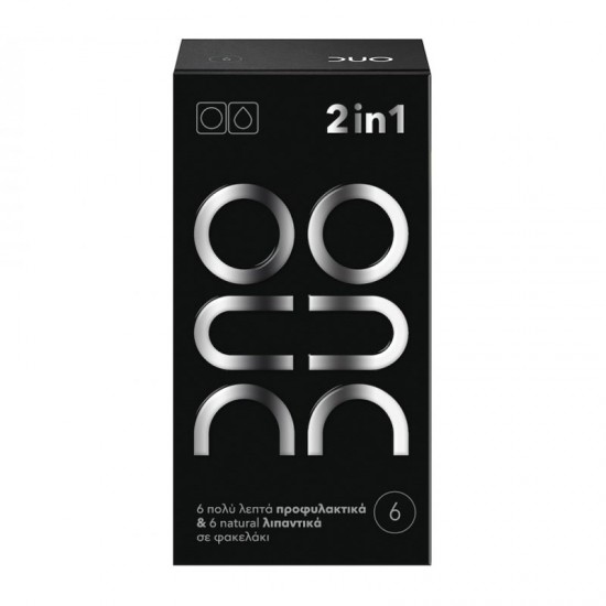 DUO 2in1 Προφυλακτικά  σε Φακελάκι 6τμχ Extra Thin Πολύ & 6τμχ Natural