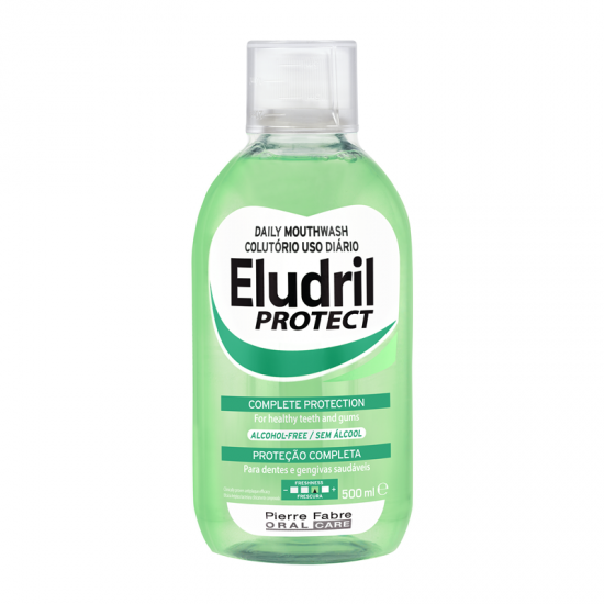 Eludril Protect Mouthwash Στοματικό Διάλυμα Ολοκληρωμένης Προστασίας Χωρίς Αλκοοόλη 500ml