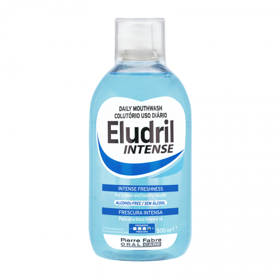 Eludril Intense Freshness Mouthwash Alcohol Free Στοματικό Διάλυμα Χωρίς Αλκοοόλη για Έντονη Αίσθηση Φρεσκάδας 500ml