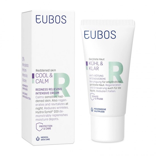 Eubos Cool & Calm Redness Relieving Intensive Cream Καταπραϋντική Κρέμα Νύχτας κατά της Ερυθρότητας 30ml