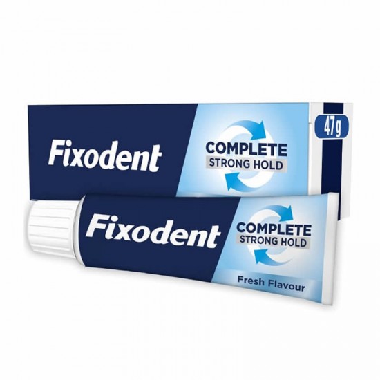 Fixodent Complete Strong Hold Στερεωτική Κρέμα Τεχνητής Οδοντοστοιχίας με Γεύση Μέντα 47g