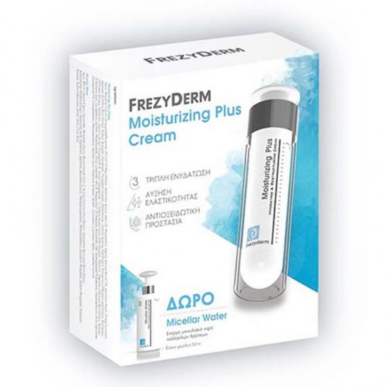 Frezyderm Moisturising Plus Cream 30+ Ενυδατική Κρέμα Προσώπου και Λαιμού για Ξηρό & Μέτρια Αφυδατωμένο Δέρμα 50ml + ΔΩΡΟ Micellar Water 50ml