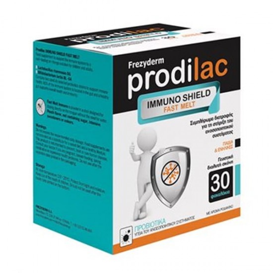 Frezyderm Prodilac Immuno Shield Fast Melt Συμπλήρωμα Προβιοτικών για Ενίσχυση Ανοσοποιητικού για Παιδιά & Ενήλικες 30 Φακελάκια