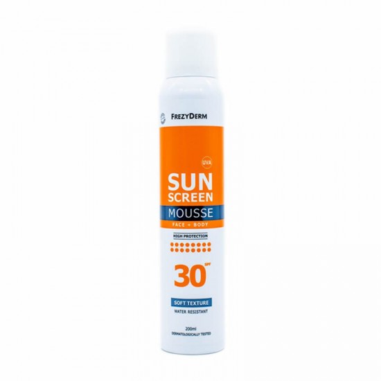 Frezyderm Sunscreen Mousse Face & Body SPF30+ Αντηλιακή Μους Προσώπου & Σώματος 200ml