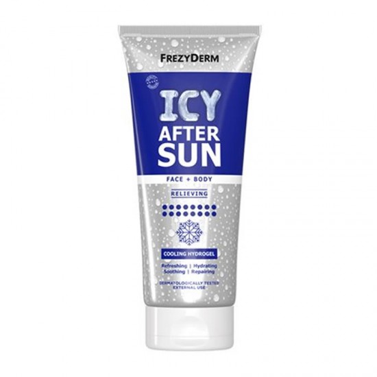 Frezyderm Icy After Sun Face+Body Cooling Hydrogel Υδρογέλη Αποκατάστασης Δέρματος μετά την Έντονη Ηλιοέκθεση 200ml
