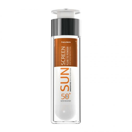 Frezyderm Sunscreen Fluid-to-Powder SPF50+ Αντηλιακή Υγρή Κρέμα Προσώπου με Αίσθηση Πούδρας 50ml