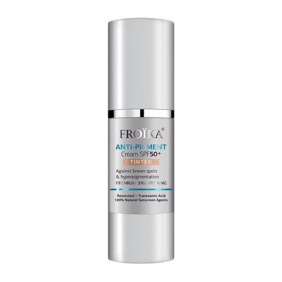 Froika Anti-Pigment Tinted Cream SPF50 Λευκαντική Κρέμα με Χρώμα για Κηλίδες, Πανάδες, Δυσχρωμίες & Υπερμελάγχρωση 30ml
