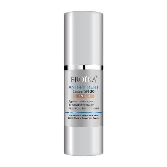 Froika Anti-Pigment Tinted Cream SPF30 Λευκαντική Κρέμα με Χρώμα για Κηλίδες, Πανάδες, Δυσχρωμίες & Υπερμελάγχρωση 30ml