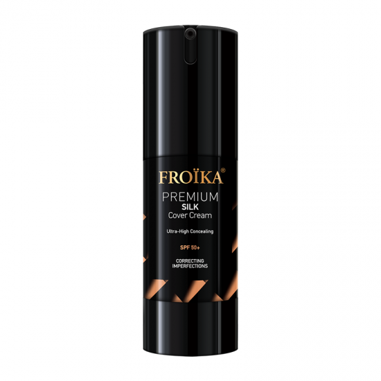 Froika Premium Silk Cover Cream SPF50 Αδιάβροχη Αντηλιακή Κρέμα Προσώπου με Χρώμα & Ματ Αποτέλεσμα 30ml