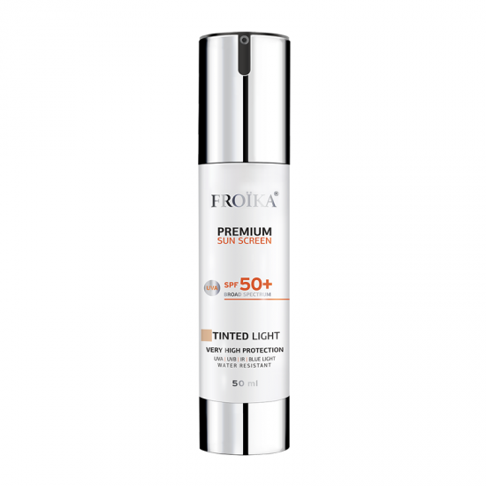 Froika Premium Sunscreen Tinted Light Cream SPF50 Αντηλιακή Κρέμα Προσώπου Φωτοπροστασίας κατά της Γήρανσης με Χρώμα 50ml