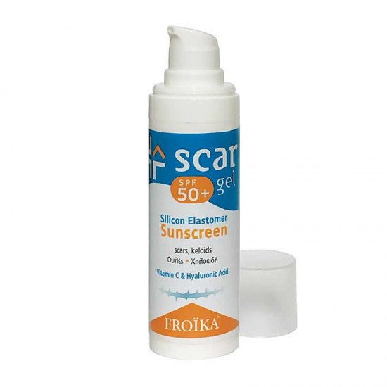 Froika Scar Gel SPF50 Silicon Elastomer Sunscreen Αντηλιακό Τζελ Σιλικόνης κατά των Ουλών 15ml