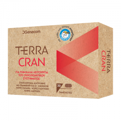 Genecom Terra Cran Συμπλήρωμα με Cranberry & D-Mannose για την Καλή Λειτουργία του Ουροποιητικού 30 Ταμπλέτες