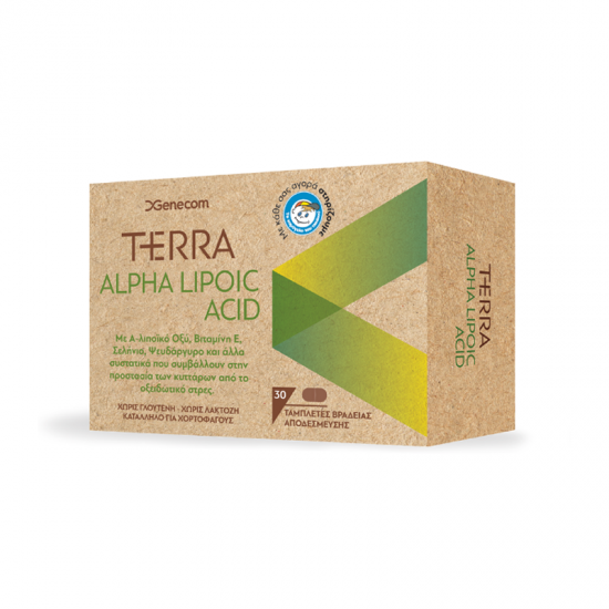 Genecom Terra Alpha Lipoic Acid Συμπλήρωμα για το Νευρικό Σύστημα 30 Δισκία
