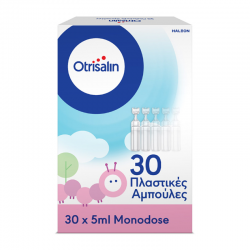 Haleon Otrisalin Αμπούλες με Φυσικό Διάλυμα  για Καθαρισμό της Μύτης σε Βρέφη, Παιδιά & Ενήλικες 30x5ml 