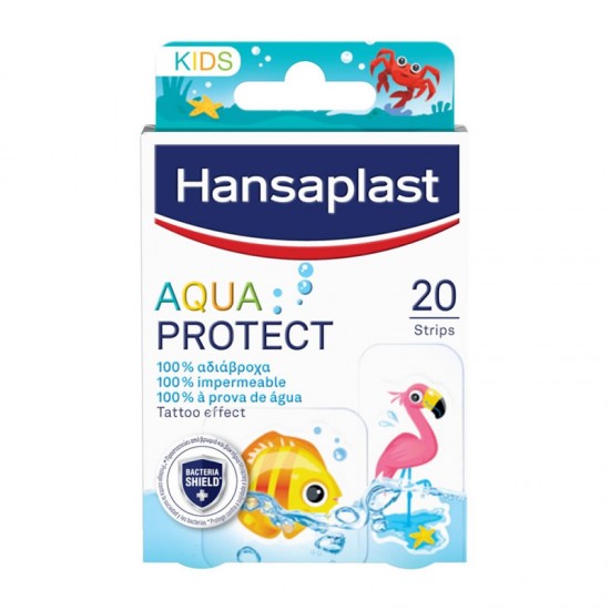 Hansaplast Kids Aqua Protect Animals Αδιάβροχα Αυτοκόλλητα Επιθέματα για Παιδιά με Ζωάκια σε 2 Μεγέθη 20τμχ