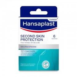 Hansaplast Expert+ Second Skin Protection Regular Πολύ Λεπτά & Ελαστικά 73x36mm 6τμχ