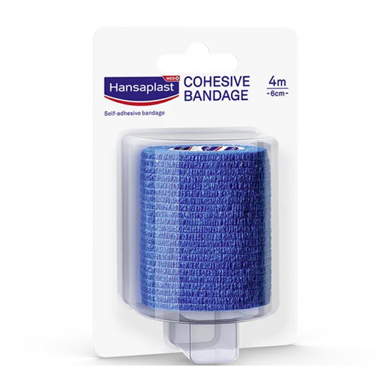 Hansaplast MED+ Cohesive Bandage 6cm x 4m Αυτοσυγκρατούμενος Επίδεσμος 1τμχ