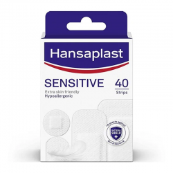 Hansaplast Sensitive Υποαλλεργικά Αυτοκόλλητα Επιθέματα σε 4 Μεγέθη 40 Τεμάχια