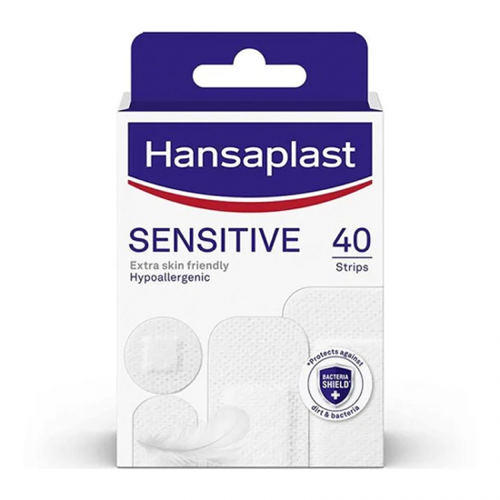 Hansaplast Sensitive Υποαλλεργικά Αυτοκόλλητα Επιθέματα σε 4 Μεγέθη 40 Τεμάχια