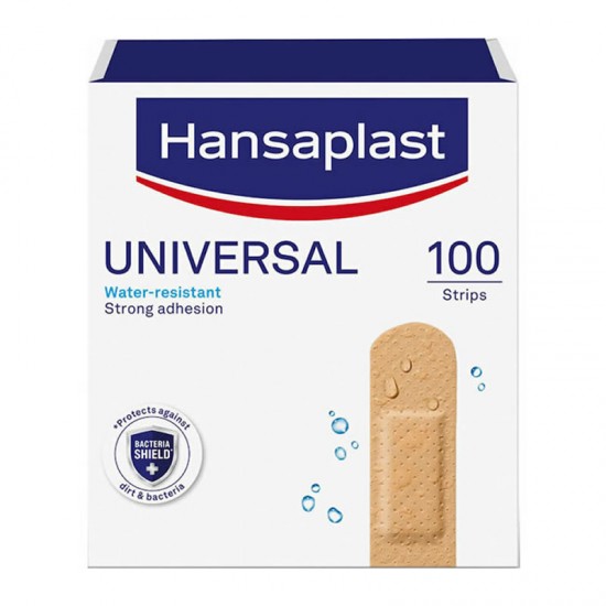 Hansaplast Universal Αυτοκόλλητα Επιθέματα 19x72mm Ανθεκτικά στο Νερό 100τμχ
