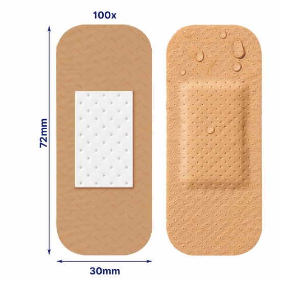 Hansaplast Universal Αυτοκόλλητα Επιθέματα 30x72mm Ανθεκτικά στο Νερό 100τμχ