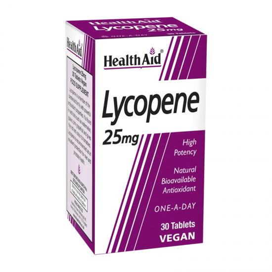Health Aid Lycopene 25mg Συμπλήρωμα με Αντιοξειδωτική Δράση 30 Δισκία