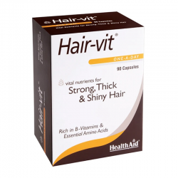 Health Aid Hair-Vit Συμπλήρωμα για Δυνατά & Υγιή Μαλλιά 90 Κάψουλες