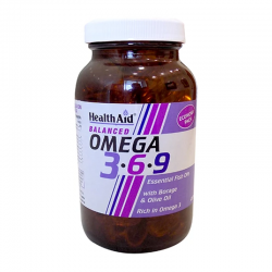 Health Aid Omega 3-6-9 Συμπλήρωμα με Ωμέγα-3-6-9 Λιπαρά Οξέα 90 Κάψουλες