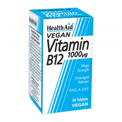Health Aid Vitamin B12 1000μg Συμπλήρωμα Βιταμίνης Β12 50 Δισκία