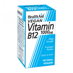 Health Aid Vitamin B12 1000μg Συμπλήρωμα Βιταμίνης Β12 100 Δισκία
